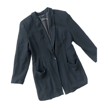 Zara black oversized blazer L