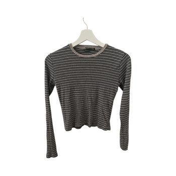 Striped long-sleeve top