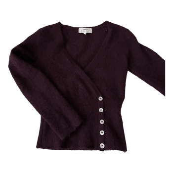 Ginatricot viininpunainen neule