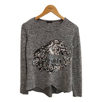 Guess grey embellished top