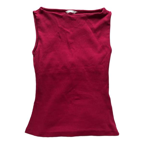 Pink ærmeløs top