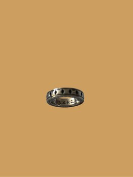 Gothic Fleur-De-Lis Spinner Ring - Sterling Silver Style - Size 8