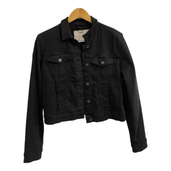 Black denim jacket
