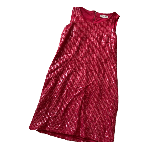 Hot pink sequin mini dress