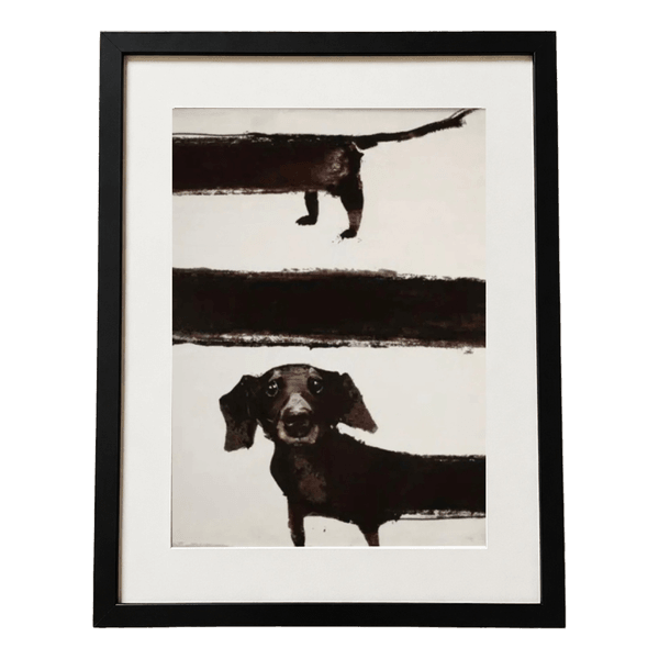 Funny Dachshund Canvas Wall Art – 30 × 45 cm