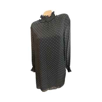 H&M Black polka dot dress