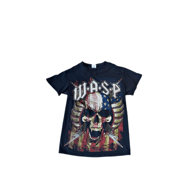 Black graphic t-shirt WASP band