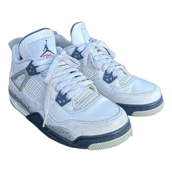 Hvide Jordan 4 sneakers