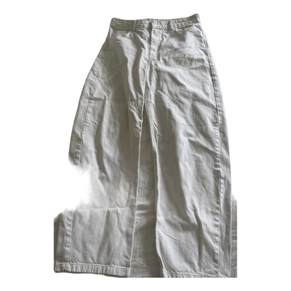 Hvide wide leg jeans