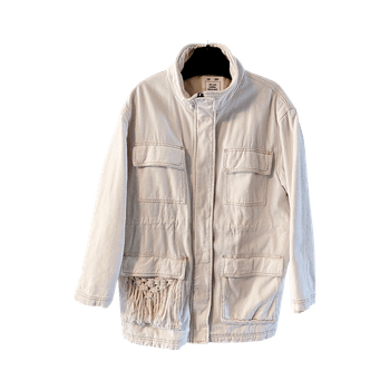 Natural white boho jacket
