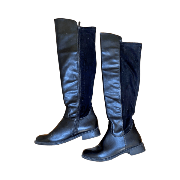 black knee boots