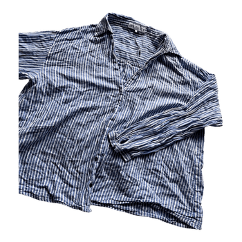 Zara blue striped shirt