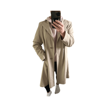 Beige pitkä takki