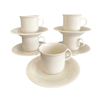 white porcelain tea cup set