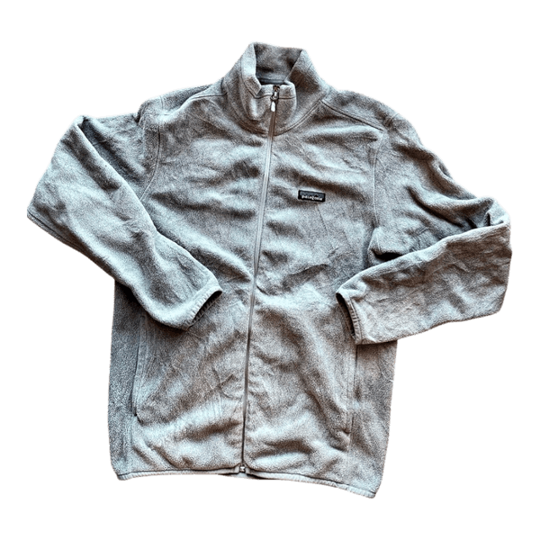 Patagonia Full Zip Fleece – Grey – Size M (Unisex Fit)