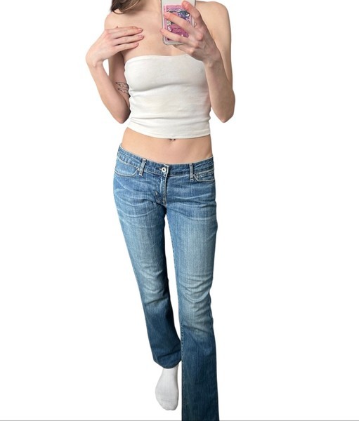 Blå Levi's jeans skinny boot
