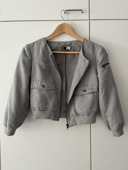 Cropped bomber jacket