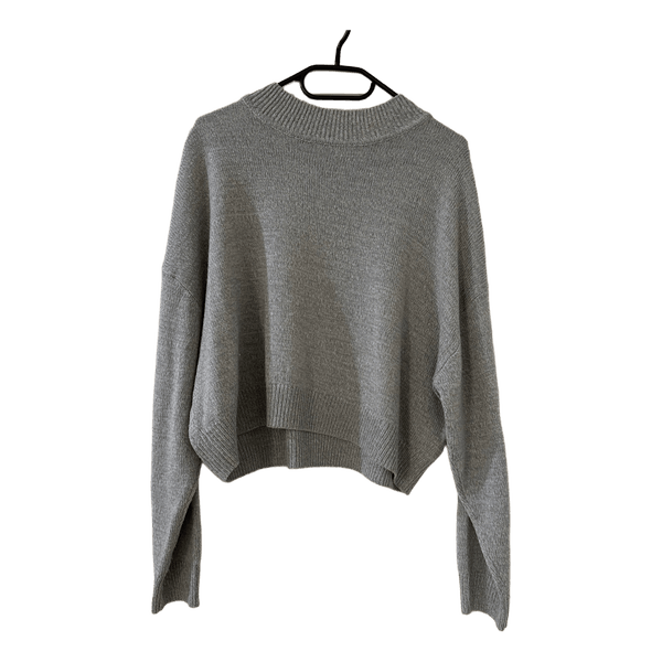 Grey knit sweater