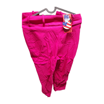 Pinkki korkeavyötäröiset puoli capri housut