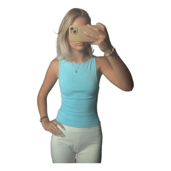 Lyseblå tank top