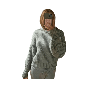 Light green ribbed sweater