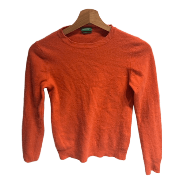 Orange uldsweater