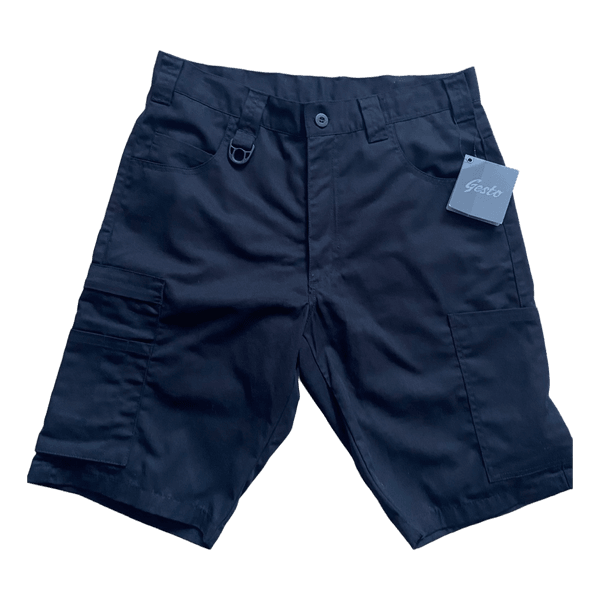 Black cargo shorts