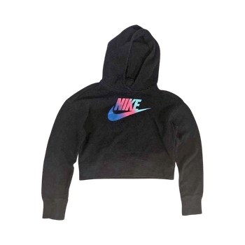 Black Nike cropped hoodie
