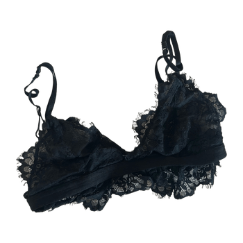 Black lace bralette by Gina Tricot