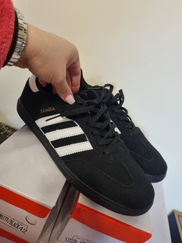 Black Adidas Samba sneakers