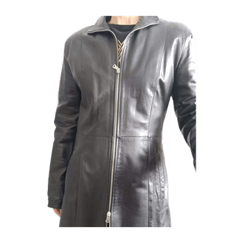 Overskin leather jacket 