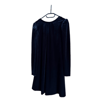 Black velvet dress
