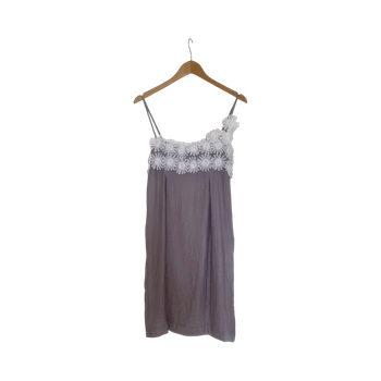 Purple slip dress