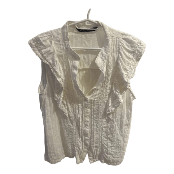 Hvid Zara bluse