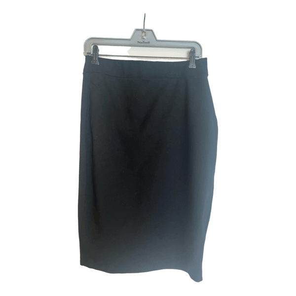Black midi skirt