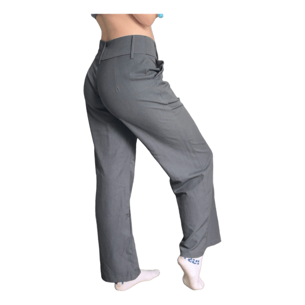 Grey high waisted trousers