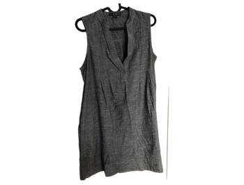 Hihaton harmaa puuvilla tunika