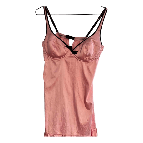 Rosa satin negligee