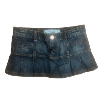 Blå denimnederdel