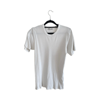 valkoinen ribattu t‑paita Zara