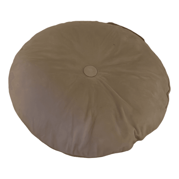 Rund beige pyntepude