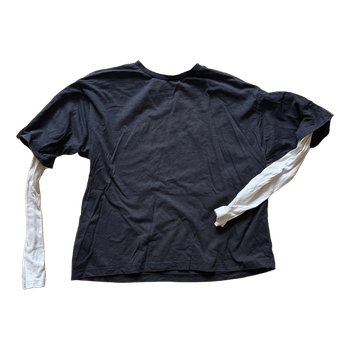Layered long-sleeve t-shirt