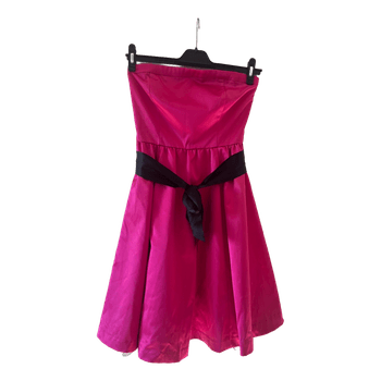 Pink strapless party dress