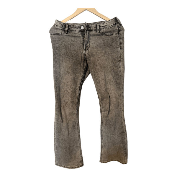 Grey flared jeans