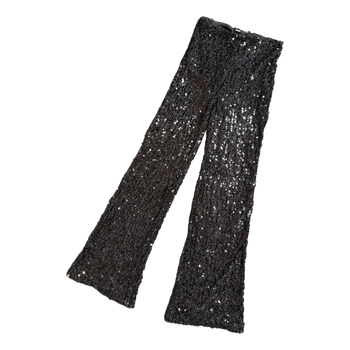 Black sequin trousers