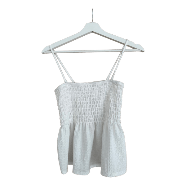White crop top