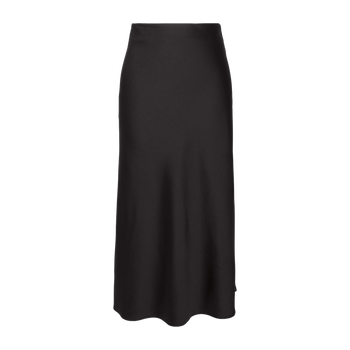 Black A-line skirt