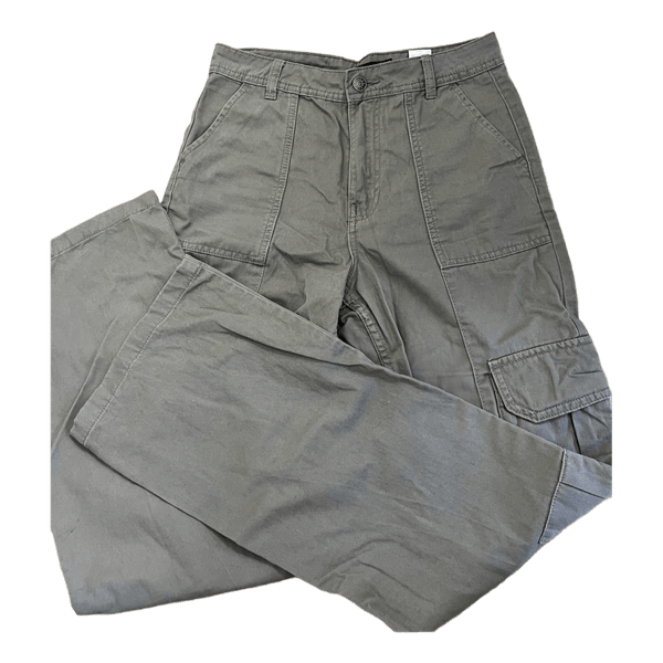 Grey cargo trousers