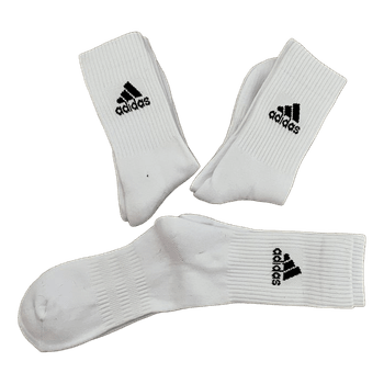 Baltos Adidas kojinės