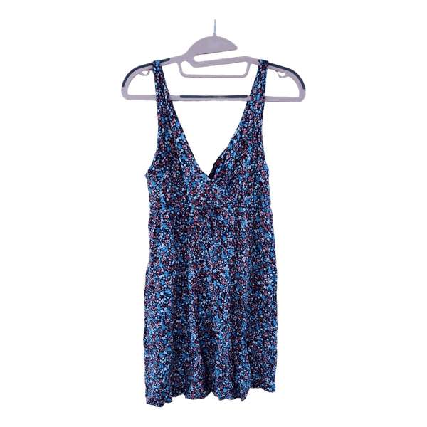 Sininen kukkamekko Divided by H&M